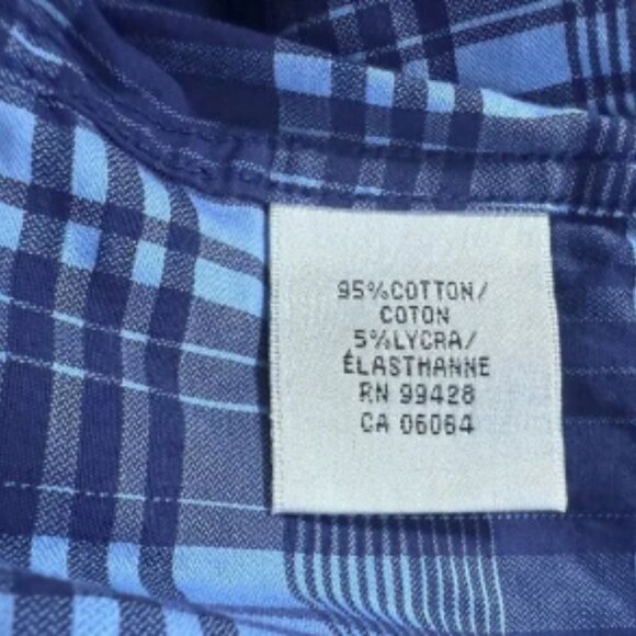 Bugatchi Midnight Plaid XXL Men's Long Sleeve Button Down Classic Fit - Picture 5 of 5